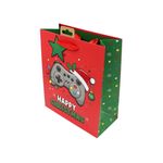 Market - Cadouri - Pungi cadou si accesorii - Punga de cadou, din hartie, colectia Clairefontaine de la Eurowrap, 45.5x33 cm, burduf de 15 cm, Gaming - Infinity.ro