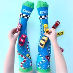 Fashion, accesorii si bijuterii - Copii - Lenjerie si pijamale copii - Sosete si dresuri copii - Sosete lungi colorate Madmia pentru baieti Racing cars 6-99 ani - Infinity.ro