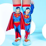 Fashion, accesorii si bijuterii - Copii - Lenjerie si pijamale copii - Sosete si dresuri copii - Sosete lungi colorate Madmia pentru baieti Superman 3-5 ani - Infinity.ro
