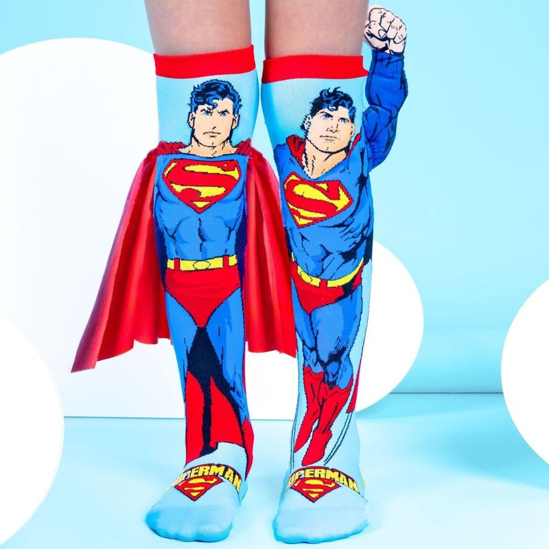 Fashion, accesorii si bijuterii - Copii - Lenjerie si pijamale copii - Sosete si dresuri copii - Sosete lungi colorate Madmia pentru baieti Superman 3-5 ani - Infinity.ro