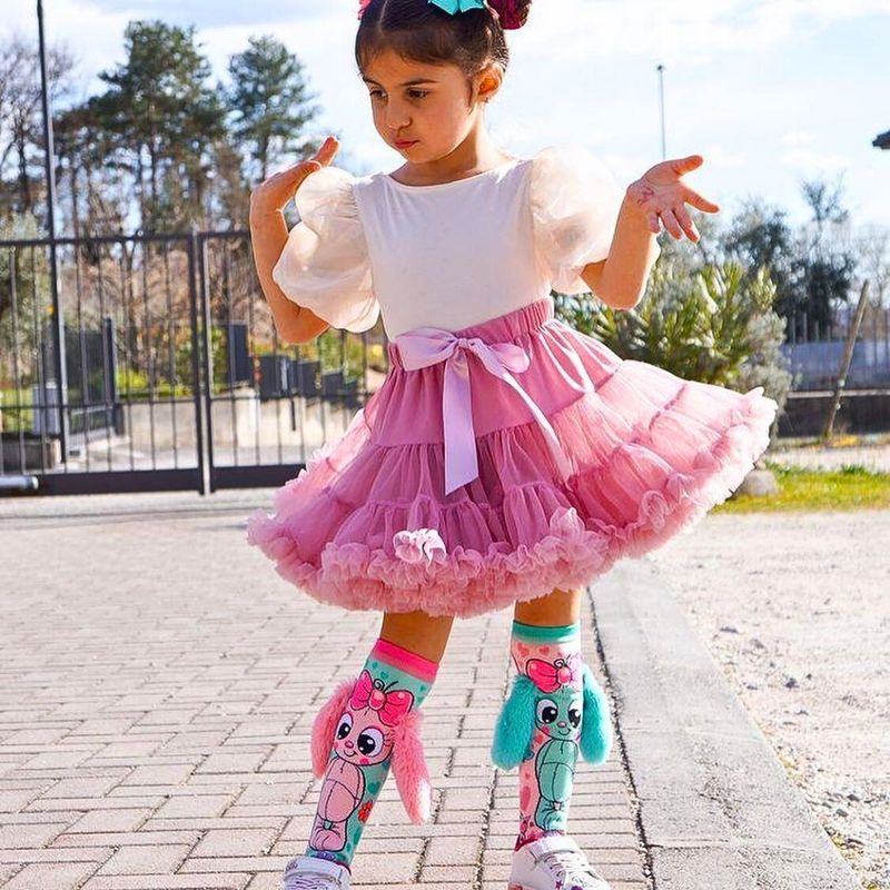 Fashion, accesorii si bijuterii - Copii - Lenjerie si pijamale copii - Sosete si dresuri copii - Sosete lungi colorate Madmia pentru fete Bunny toddler 6-99 ani - Infinity.ro