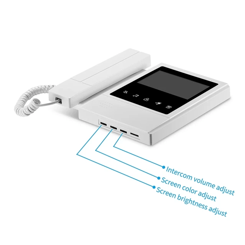 Casa si Gradina - Electrice - Smart Home - Accesorii control acces si supraveghere - Videointerfon cu receptor, CRISTALIS SALE™, Ecran TFT LCD color de 5 Inch, Viziune nocturna cu Infrarosu, Bidirectional - Infinity.ro