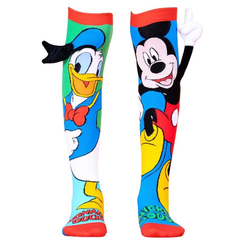 Fashion, accesorii si bijuterii - Copii - Lenjerie si pijamale copii - Sosete si dresuri copii - Sosete lungi colorate Madmia unisex fantasy Donald Duck & Mickey 3-5 ani - Infinity.ro