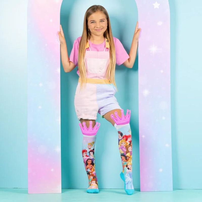 Fashion, accesorii si bijuterii - Copii - Lenjerie si pijamale copii - Sosete si dresuri copii - Sosete lungi colorate Madmia pentru fete fantasy Disney princess 3-5 ani - Infinity.ro