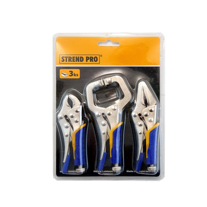 Casa si Gradina - Constructii - Scule de mana si unelte - Clesti si patenti - Clesti mini tinichigerie, set 3 bucati, Strend Pro - Infinity.ro