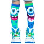 Fashion, accesorii si bijuterii - Copii - Lenjerie si pijamale copii - Sosete si dresuri copii - Sosete lungi colorate Madmia pentru baieti Silly monsters 3-5 ani - Infinity.ro