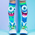 Fashion, accesorii si bijuterii - Copii - Lenjerie si pijamale copii - Sosete si dresuri copii - Sosete lungi colorate Madmia pentru baieti Silly monsters 3-5 ani - Infinity.ro