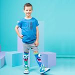 Fashion, accesorii si bijuterii - Copii - Lenjerie si pijamale copii - Sosete si dresuri copii - Sosete lungi colorate Madmia pentru baieti Silly monsters 3-5 ani - Infinity.ro