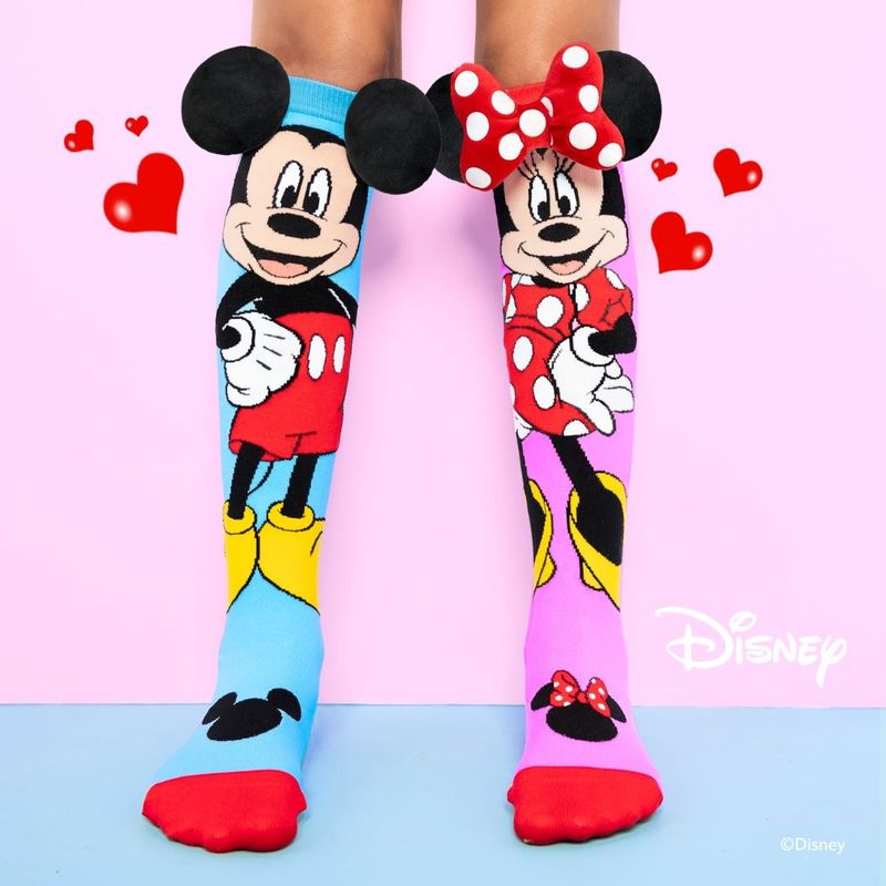 Fashion, accesorii si bijuterii - Copii - Lenjerie si pijamale copii - Sosete si dresuri copii - Sosete lungi colorate Madmia pentru fete fantasy Mickey si Minnie 6-99 ani - Infinity.ro