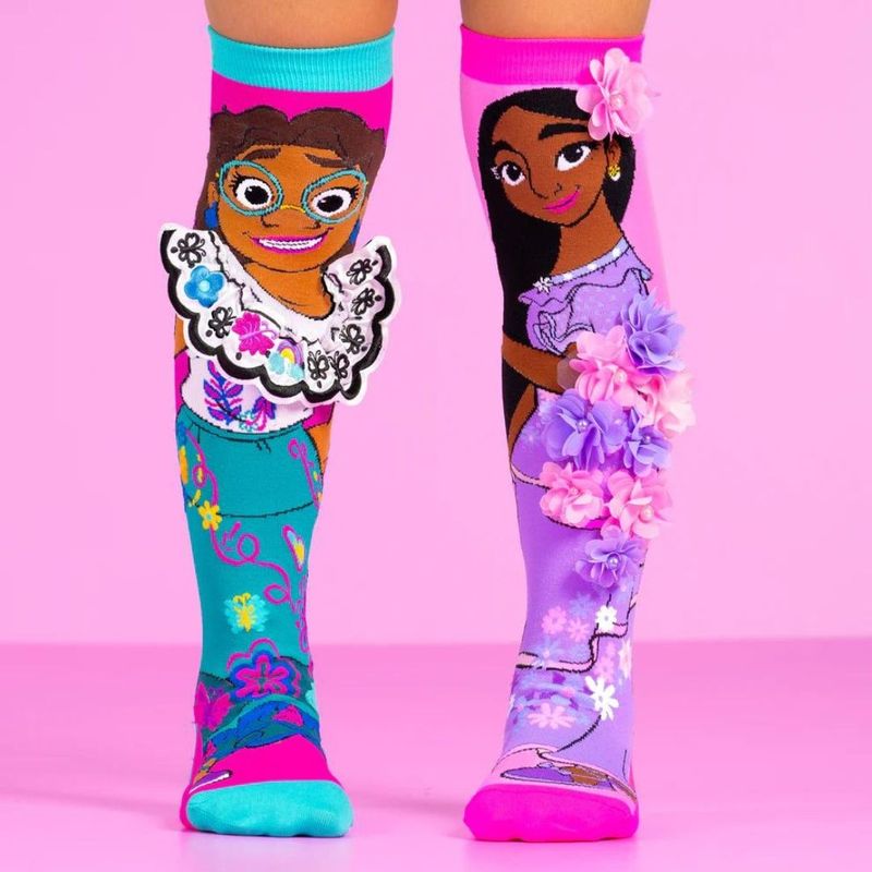 Fashion, accesorii si bijuterii - Copii - Lenjerie si pijamale copii - Sosete si dresuri copii - Sosete lungi colorate Madmia pentru fete fantasy Encanto 3-5 ani - Infinity.ro