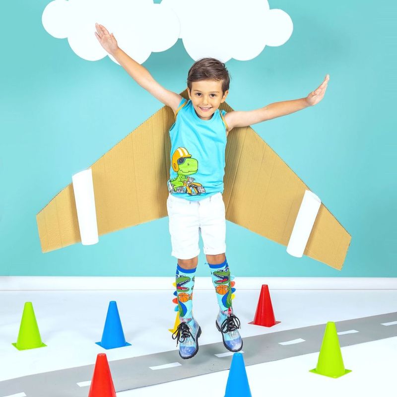 Fashion, accesorii si bijuterii - Copii - Lenjerie si pijamale copii - Sosete si dresuri copii - Sosete lungi colorate Madmia pentru baieti Dinosaur 6-99 ani - Infinity.ro