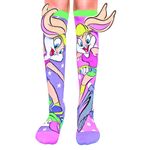 Fashion, accesorii si bijuterii - Copii - Lenjerie si pijamale copii - Sosete si dresuri copii - Sosete lungi colorate Madmia pentru fete Lolla Bunny 3-5 ani - Infinity.ro
