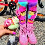 Fashion, accesorii si bijuterii - Copii - Lenjerie si pijamale copii - Sosete si dresuri copii - Sosete lungi colorate Madmia pentru fete Milkshake 6-99 ani - Infinity.ro