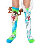 Fashion, accesorii si bijuterii - Copii - Lenjerie si pijamale copii - Sosete si dresuri copii - Sosete lungi colorate Madmia pentru baieti Bugs Bunny si Taz 6-99 ani - Infinity.ro