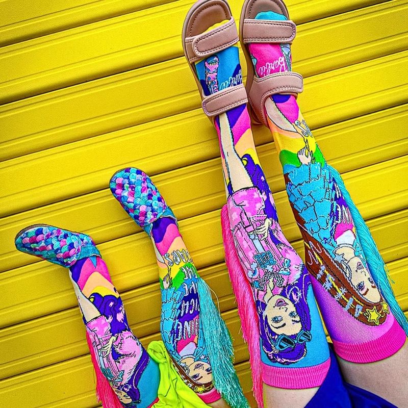 Fashion, accesorii si bijuterii - Copii - Lenjerie si pijamale copii - Sosete si dresuri copii - Sosete lungi colorate Madmia pentru fete Barbie fashionista 6-99 ani - Infinity.ro