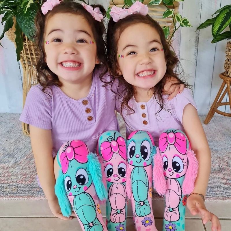 Fashion, accesorii si bijuterii - Copii - Lenjerie si pijamale copii - Sosete si dresuri copii - Sosete lungi colorate Madmia pentru fete Bunny toddler 3-5 ani - Infinity.ro