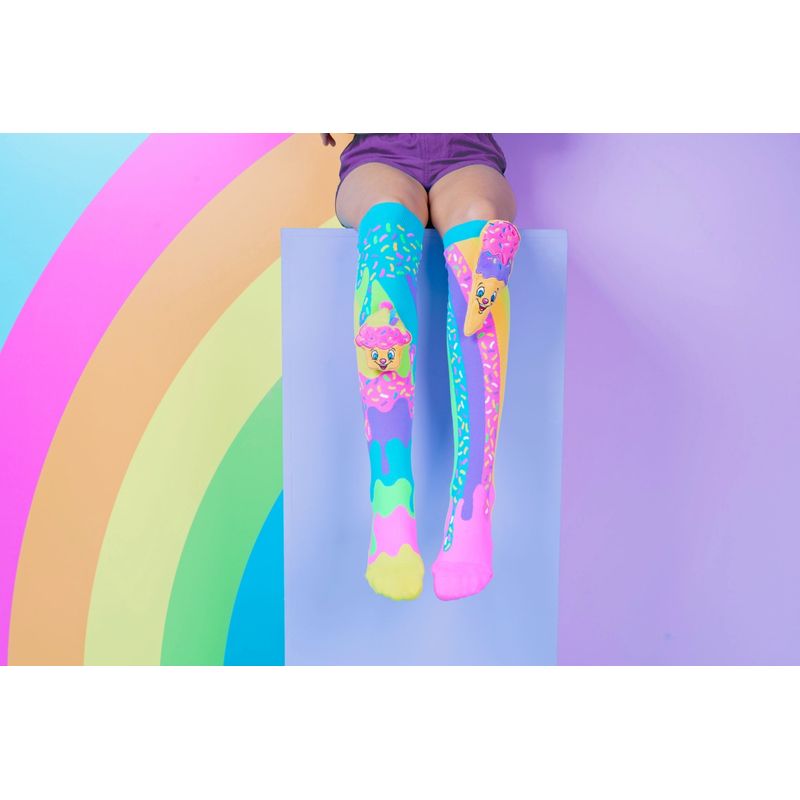 Fashion, accesorii si bijuterii - Copii - Lenjerie si pijamale copii - Sosete si dresuri copii - Sosete lungi colorate Madmia pentru fete Ice-cream&cupcake 6-99 ani - Infinity.ro