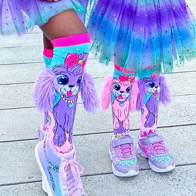 Fashion, accesorii si bijuterii - Copii - Lenjerie si pijamale copii - Sosete si dresuri copii - Sosete lungi colorate Madmia pentru fete Coco In Paris 6-99 ani - Infinity.ro