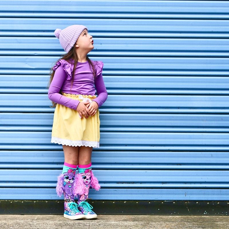 Fashion, accesorii si bijuterii - Copii - Lenjerie si pijamale copii - Sosete si dresuri copii - Sosete lungi colorate Madmia pentru fete Coco In Paris 6-99 ani - Infinity.ro