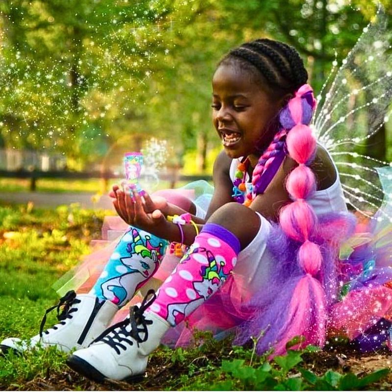 Fashion, accesorii si bijuterii - Copii - Lenjerie si pijamale copii - Sosete si dresuri copii - Sosete lungi colorate Madmia pentru fete Flying Unicorn 6-99 ani - Infinity.ro