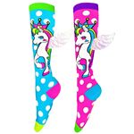 Fashion, accesorii si bijuterii - Copii - Lenjerie si pijamale copii - Sosete si dresuri copii - Sosete lungi colorate Madmia pentru fete Flying Unicorn 6-99 ani - Infinity.ro