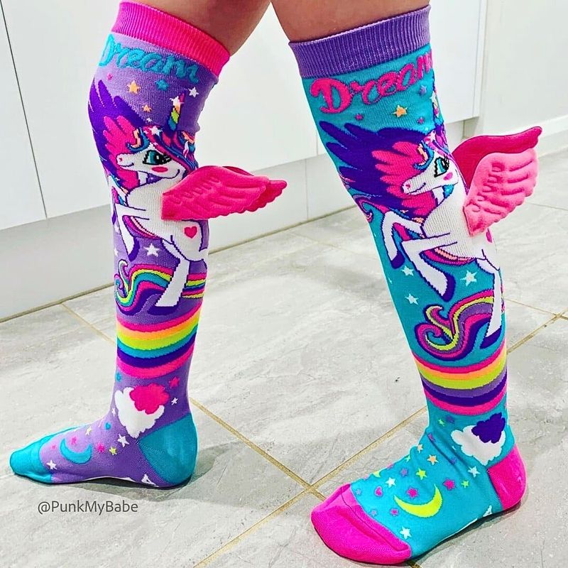 Fashion, accesorii si bijuterii - Copii - Lenjerie si pijamale copii - Sosete si dresuri copii - Sosete lungi colorate Madmia pentru fete Mini Pony 6-99 ani - Infinity.ro