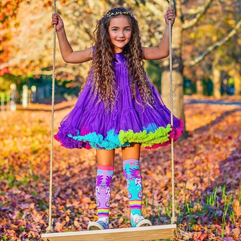 Fashion, accesorii si bijuterii - Copii - Lenjerie si pijamale copii - Sosete si dresuri copii - Sosete lungi colorate Madmia pentru fete Mini Pony 6-99 ani - Infinity.ro