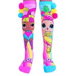 Fashion, accesorii si bijuterii - Copii - Lenjerie si pijamale copii - Sosete si dresuri copii - Sosete lungi colorate Madmia pentru fete LOL Chica&Glow 3-5 ani - Infinity.ro