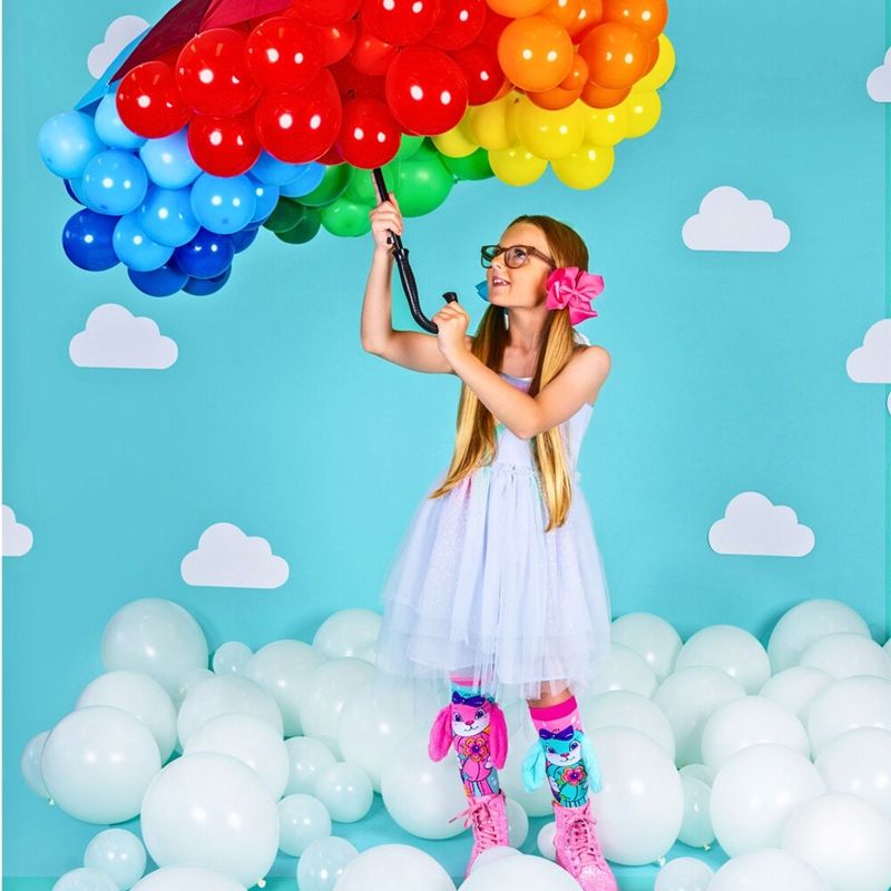 Fashion, accesorii si bijuterii - Copii - Lenjerie si pijamale copii - Sosete si dresuri copii - Sosete lungi colorate Madmia pentru fete Hunny Bunny 3-5 ani - Infinity.ro