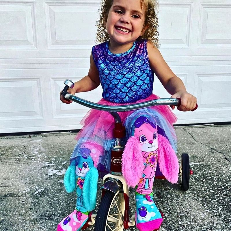 Fashion, accesorii si bijuterii - Copii - Lenjerie si pijamale copii - Sosete si dresuri copii - Sosete lungi colorate Madmia pentru fete Hunny Bunny 3-5 ani - Infinity.ro