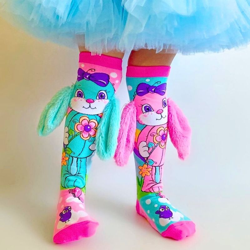 Fashion, accesorii si bijuterii - Copii - Lenjerie si pijamale copii - Sosete si dresuri copii - Sosete lungi colorate Madmia pentru fete Hunny Bunny 3-5 ani - Infinity.ro