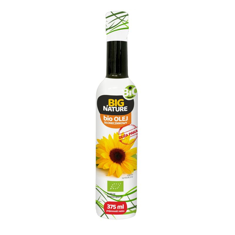 Market - Bacanie - Alimente de baza - Ulei si otet - Ulei de floarea soarelui bio 375 ml Big Nature presat la rece - Infinity.ro