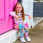 Fashion, accesorii si bijuterii - Copii - Lenjerie si pijamale copii - Sosete si dresuri copii - Sosete lungi colorate Madmia pentru fete LOL BonBon Dawn 3-5 ani - Infinity.ro