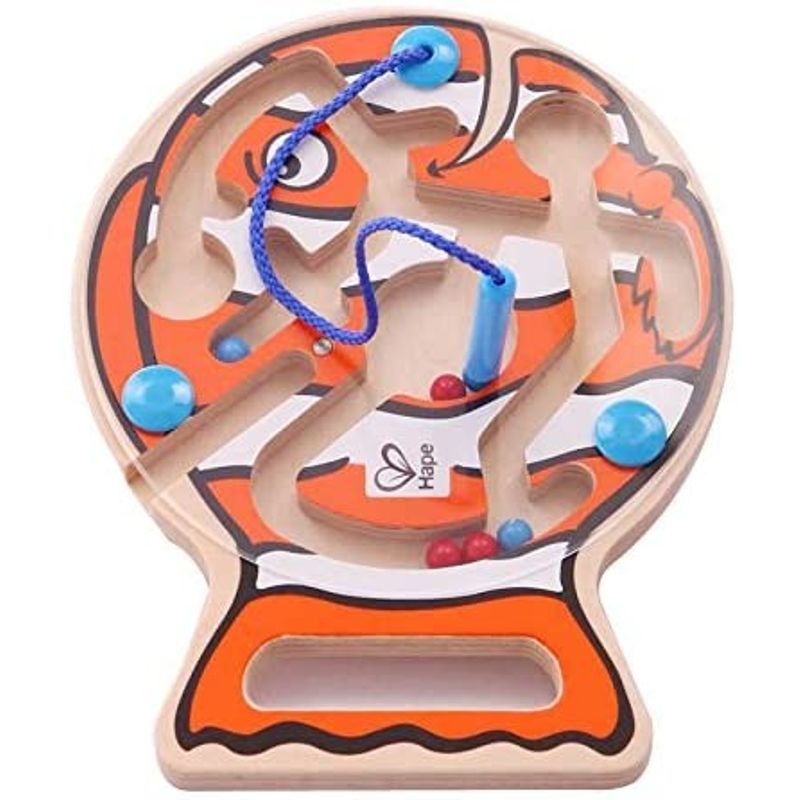 Jucarii, Copii si Bebe - Jucarii si jocuri - Jucarii bebelusi - Jucarii interactive bebelusi - Hape labirint magnetic pestisor - Infinity.ro
