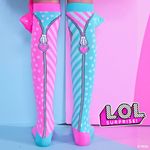 Fashion, accesorii si bijuterii - Copii - Lenjerie si pijamale copii - Sosete si dresuri copii - Sosete lungi colorate Madmia pentru fete LOL BonBon Dawn 6-99 ani - Infinity.ro