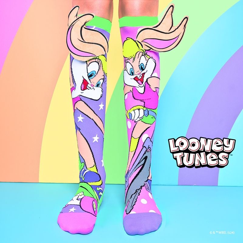 Fashion, accesorii si bijuterii - Copii - Lenjerie si pijamale copii - Sosete si dresuri copii - Sosete lungi colorate Madmia pentru fete Lolla Bunny 6-99 ani - Infinity.ro