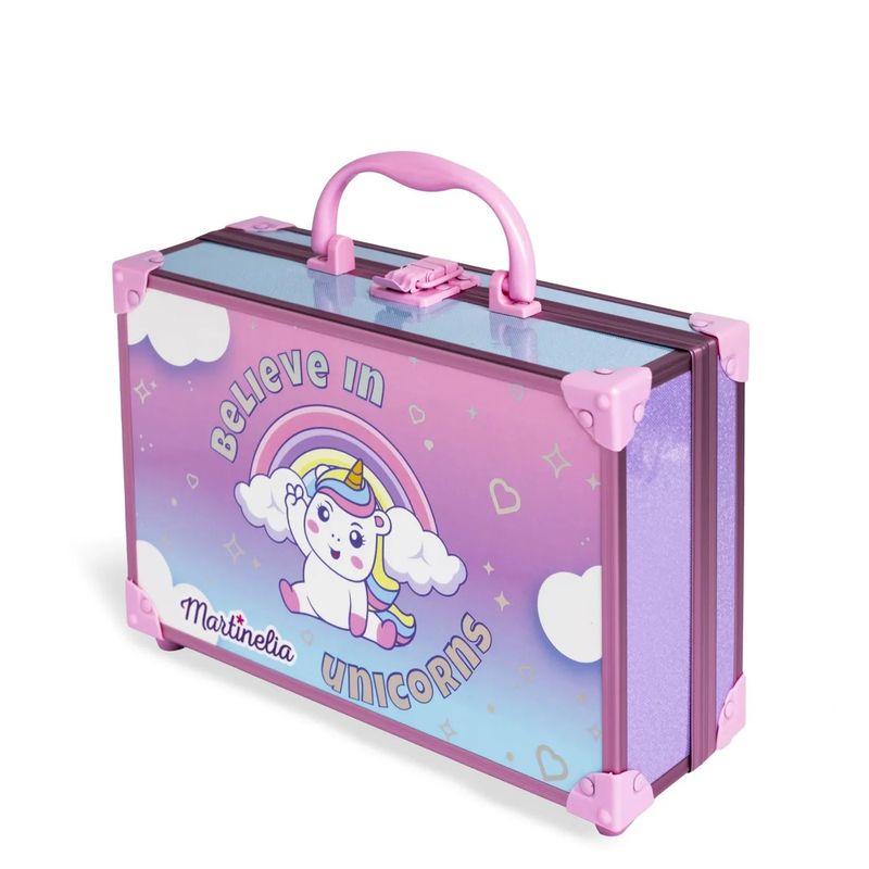 Jucarii, Copii si Bebe - Jucarii si jocuri - Jucarii de rol - Frumusete, bijuterii si accesorii fetite - MARTINELIA LITTLE UNICORN TRUSA MAKE-UP IN SERVIETA DE METAL - Infinity.ro