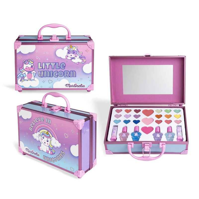 Jucarii, Copii si Bebe - Jucarii si jocuri - Jucarii de rol - Frumusete, bijuterii si accesorii fetite - MARTINELIA LITTLE UNICORN TRUSA MAKE-UP IN SERVIETA DE METAL - Infinity.ro