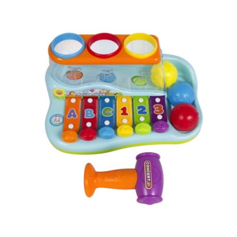 Jucarii, Copii si Bebe - Jucarii si jocuri - Jucarii bebelusi - Jucarii interactive bebelusi - Xilofon cu mingiute si ciocanel - Infinity.ro