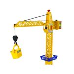 Jucarii, Copii si Bebe - Jucarii si jocuri - Vehicule si jucarii cu telecomanda - Utilaje constructie de jucarie - Macara cu telecomanda de jucarie, pentru copii, galbena, LeanToys, 9394 - Infinity.ro