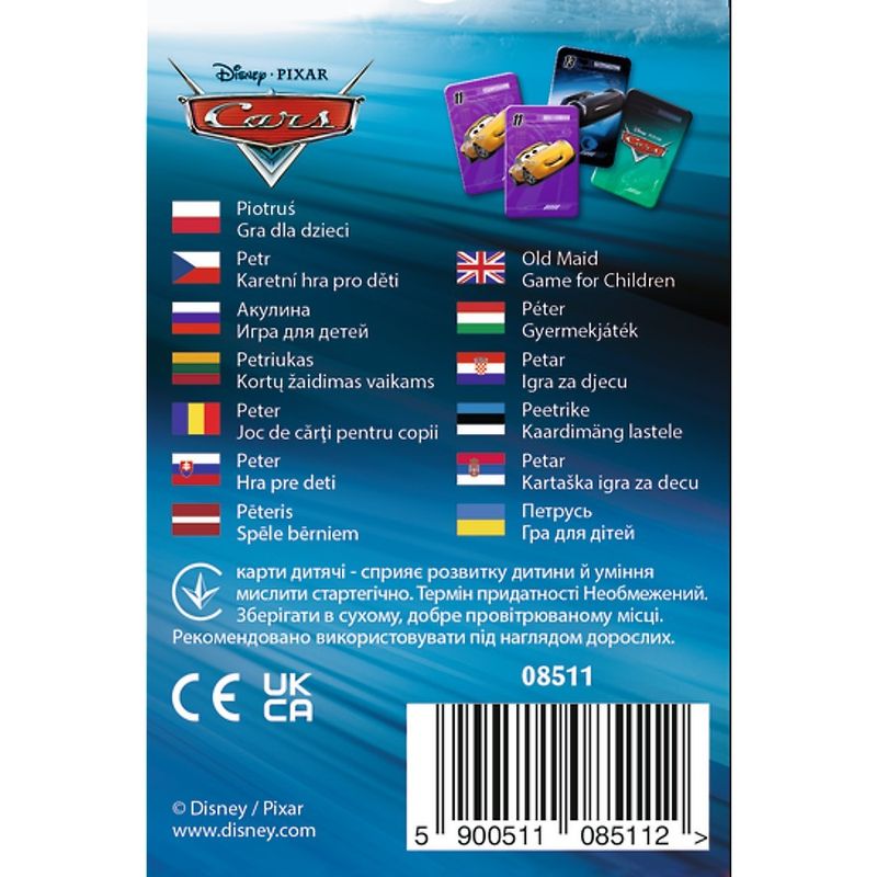 Jucarii, Copii si Bebe - Jucarii si jocuri - Jocuri si puzzle - Jocuri de societate - Joc de carti pacalici disney cars - Infinity.ro