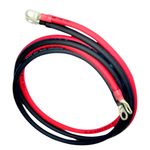 Auto si Moto - Reparatii si depanare - Redresoare - Set cablu baterie, sectiune 10 mm2, papuci 10 mm, lungime 2x75 cm, pentru utilaje agricole, ambarcatiuni navale, autovehicule, invertor, rezistent UV - Infinity.ro