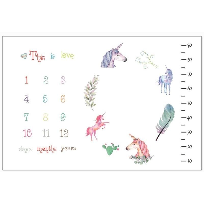 Casa si Gradina - Textile si covoare - Pături și cuverturi - Paturici copii - Noua Paturica plusata pentru fotografii 100x150 cm Drool (Model: Unicorni) - Infinity.ro