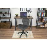 Casa si Gradina - Mobilier - Scaune si fotolii - Scaune - Scaun de birou, Artool, Noto, catifea, gri si negru, 53.5x57.5x74-86 cm - Infinity.ro