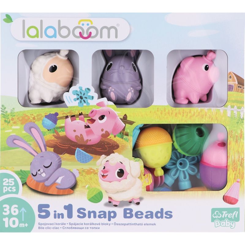 Jucarii, Copii si Bebe - Jucarii si jocuri - Jucarii bebelusi - Jucarii interactive bebelusi - Lalaboom joc de dezvoltare bebe montessori 25 piese - Infinity.ro