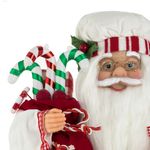 Casa si Gradina - Decoratiuni - Decoratiuni de sezon - Figurina decorativa, mos craciun cofetar, poliester, alb si rosu, 24 x 12 x 45cm - Infinity.ro