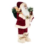 Casa si Gradina - Decoratiuni - Decoratiuni de sezon - Figurina decorativa de craciun, model mos craciun, culoare rosu-bej, inaltime 60cm, poliester - Infinity.ro