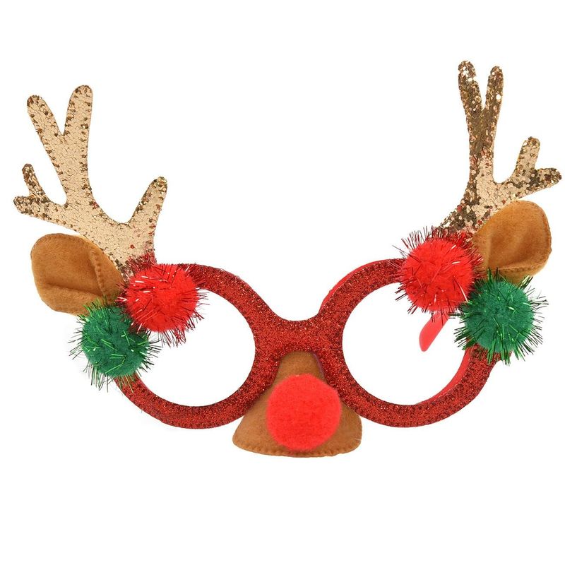 Casa si Gradina - Decoratiuni - Decoratiuni de sezon - Ochelari deghizare craciun, coarne cerb, nas rosu, multicolor - Infinity.ro