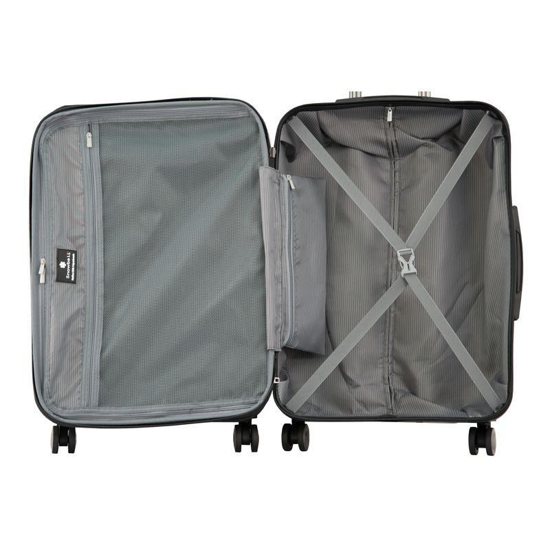 Sport si Outdoor - Articole de voiaj - Trolere - Troler Mare Snowball, Extensibil, Policarbonat, Cifru TSA, SW91603, 78 cm, Negru - Infinity.ro