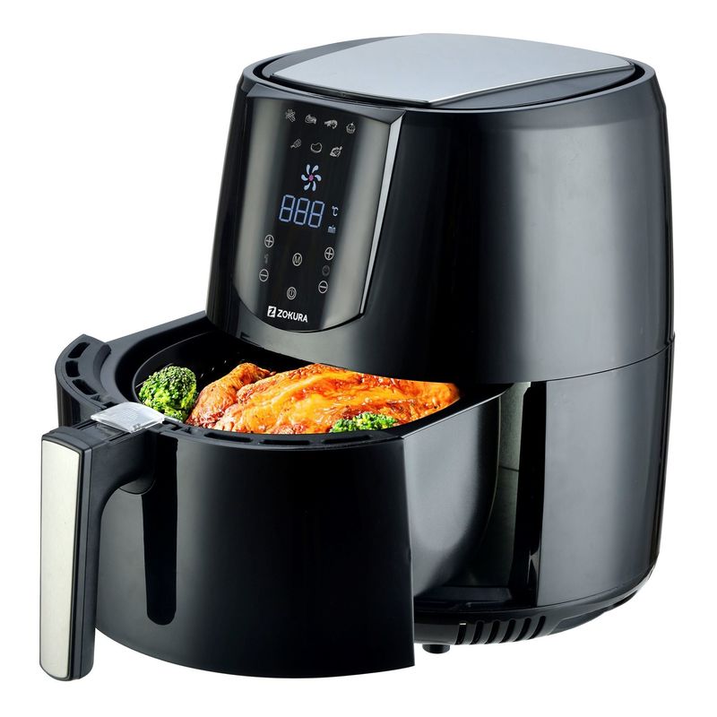 Electronice si Electrocasnice - Electrocasnice bucatarie - Aparate de gatit & desert - Friteuze - Friteuza cu aer cald, 3,2 L, 1400 W - Zokura - Infinity.ro